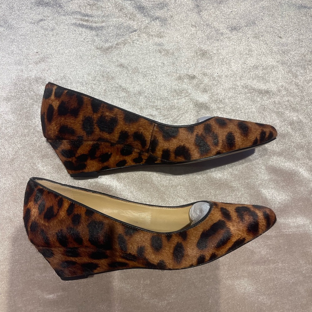 Talbots Leopard Flats Classic Animal Print Shoes Like New